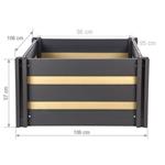 Vyvýšený záhon G21 Crop Duo 106 x 106 x 57, WPC, Cumaru - 2. jakost