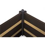 Vyvýšený záhon G21 Crop Duo 143 x 68 x 57, WPC, Cumaru