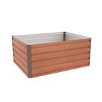 Vyvýšený záhon G21 Daisy 120 x 90 x 52 cm, plechový, hnědý