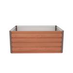 Vyvýšený záhon G21 Daisy 120 x 90 x 52 cm, plechový, hnědý