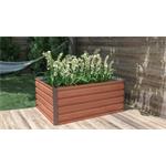 Vyvýšený záhon G21 Daisy 120 x 90 x 52 cm, plechový, hnědý