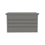 Zahradní box G21 Denver 280 L, metalický šedý plechový