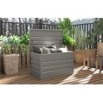 Zahradní box G21 Denver 280 L, metalický šedý plechový