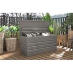 Zahradní box G21 Denver 400 L, metalický šedý plechový