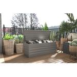 Zahradní box G21 Denver 560 L, metalický šedý plechový