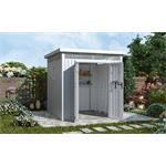 Zahradní domek G21 Atlanta 529 - 230 x 230 cm, metal silver