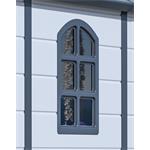 Zahradní domek G21 Boston 1104 - 241 x 456 cm, plastový, světle šedý - 2. jakost