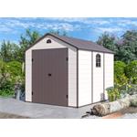 Zahradní domek G21 Boston 670 - 241 x 278 cm, plastový, béžový