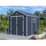 Zahradní domek G21 Boston 670 - 241 x 278 cm, plastový, šedý