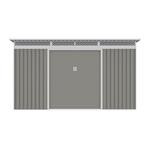 Zahradní domek G21 GRAH 1132 - 340 x 333 cm, metalický šedý 