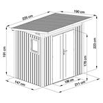 Zahradní domek G21 Madison 427 - 225 x 190 cm, slate grey