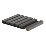 Zakončovací lišta G21 pro akustický panel, tmavě šedý dub